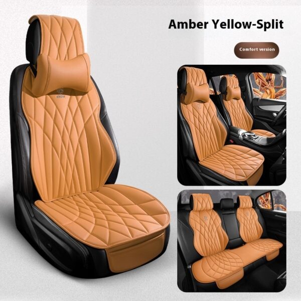 Car Universal Leather Semi-surrounded High-end Five-seat Seat Cover - Image 2